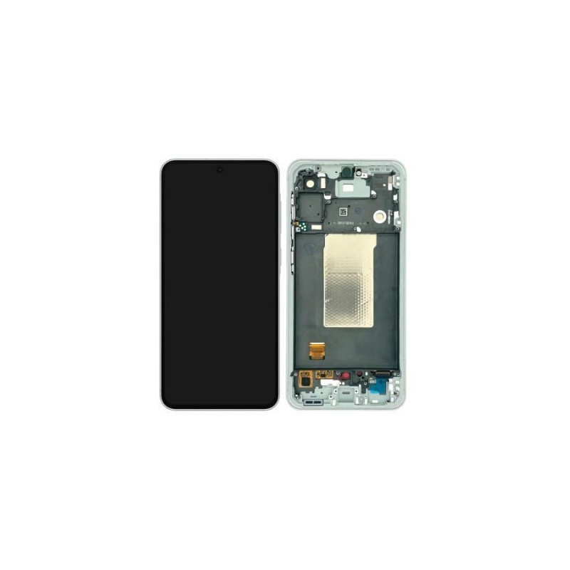 LCD screen Samsung A566 A56 5G with touch screen and frame Awesome Olive original (assembled service pack)