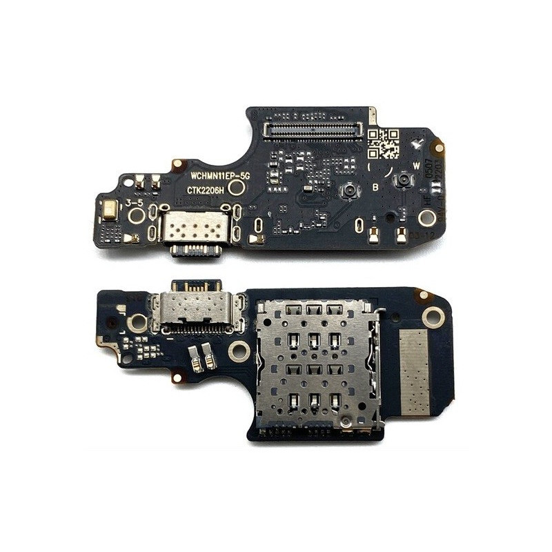 Flex Xiaomi Poco X4 Pro 5G with charging connector and microphone, SIM card contact original (service pack)