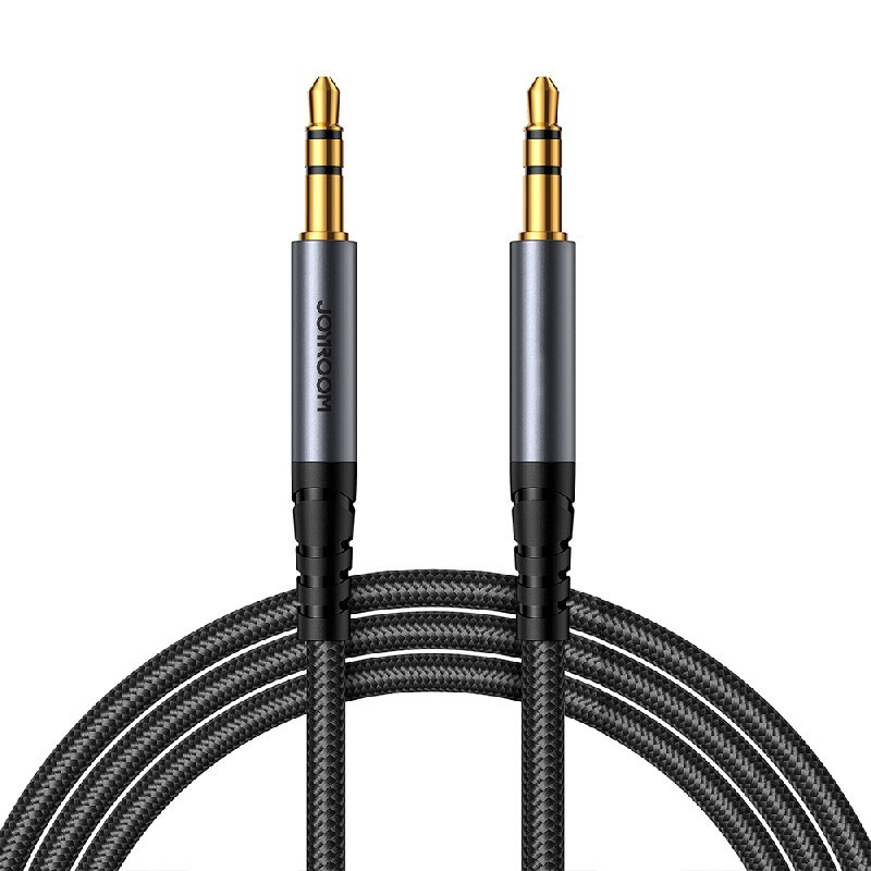 Audio adapteris JOYROOM (SY-A08) 3,5mm į 3,5mm (p-p) 1,2m juodas