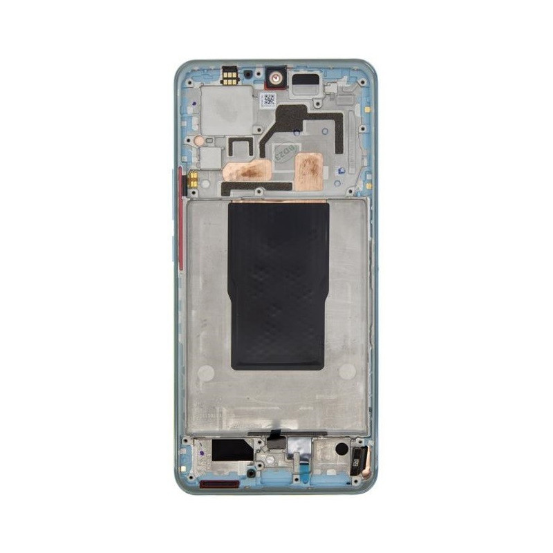 LCD screen Xiaomi 12T / 12T Pro with touch screen with frame Blue original (used Grade C)