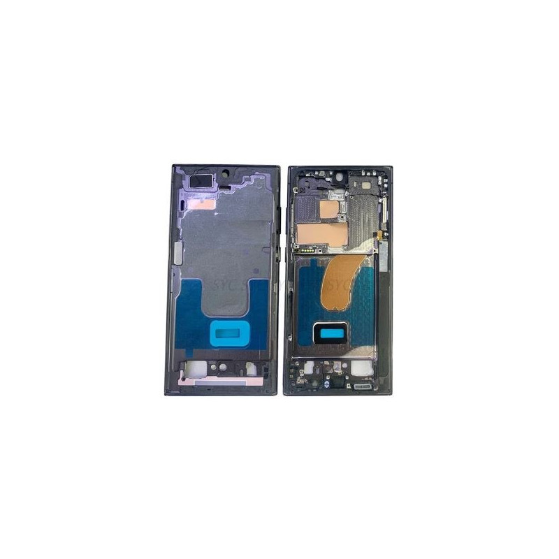 Middle housing Samsung S918 S23 Ultra Phantom Black original (used Grade B)