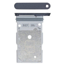 SIM kortelės laikiklis Samsung S931 S25 / S936 S25 Plus Black originalus (service pack)