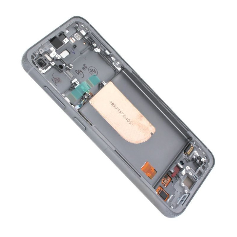 LCD screen Samsung S711 S23 FE 5G with touch screen and frame Graphite original (assembled service pack)