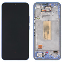 LCD screen Samsung A346 A34 5G 2023 with touch screen and frame Violet original (service pack)
