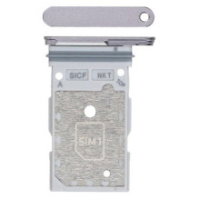 SIM kortelės laikiklis Samsung S931 S25 / S936 S25 Plus Dual Silver Shadow originalus (service pack)