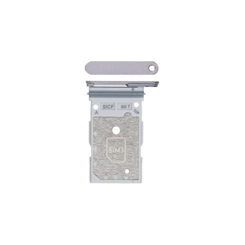 SIM card holder Samsung S931 S25 / S936 S25 Plus Dual Silver Shadow original (service pack)