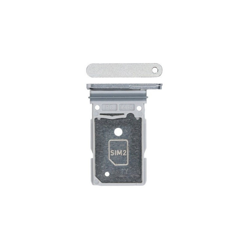 SIM card holder Samsung S938 S25 Ultra Titanium Silver Blue / Silver original (service pack)