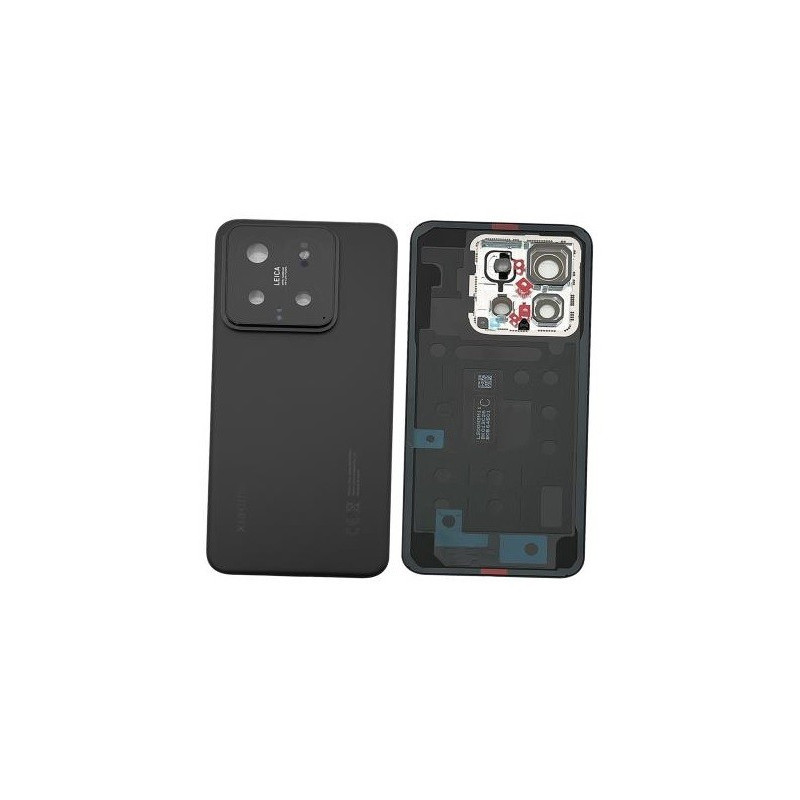 Galinis dangtelis Xiaomi 14 Black su kameros stikliuku ORG