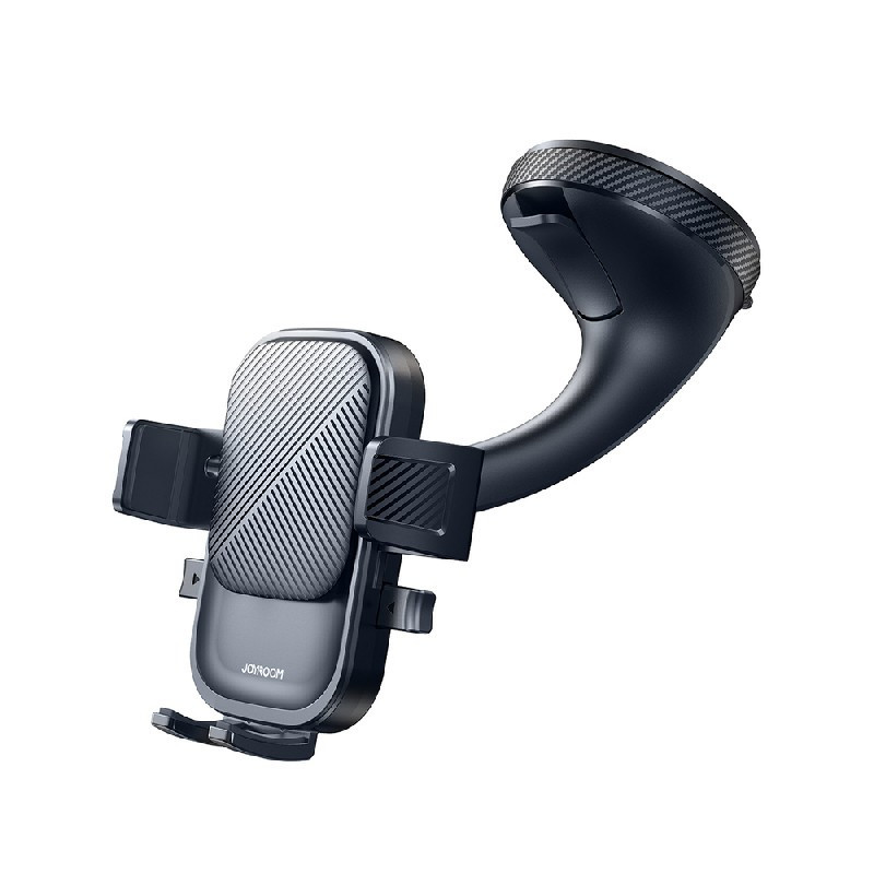 Automobilinis universalus telefono laikiklis JOYROOM (JR-OK6) tvirtinamas ant stiklo, juodas