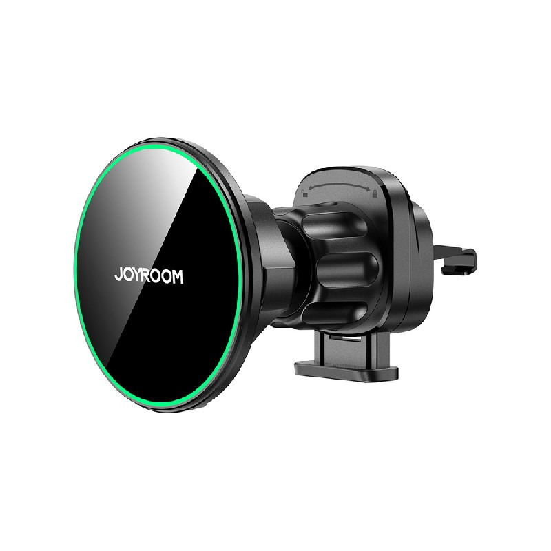 Belaidis automobilinis įkroviklis-laikiklis JOYROOM (JR-ZS412) Magnetic Qi2 (MagSafe 15W) tvirtinamas ant ventiliacijos 