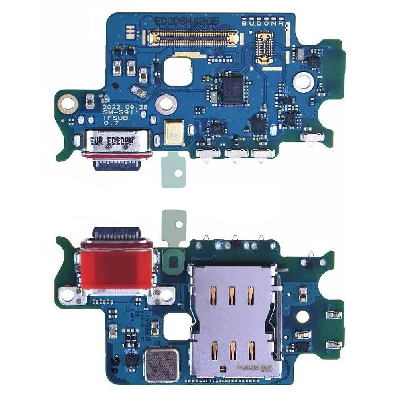 Flex Samsung S911 S23 for plugin, microphone, SIM reader original (used Grade A)