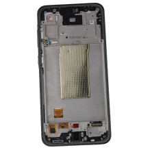 LCD screen Samsung A366 A36 5G with touch screen and frame Awesome Black original (service pack)