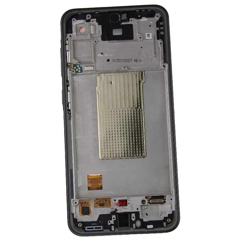 LCD screen Samsung A366 A36 5G with touch screen and frame Awesome Black original (service pack)
