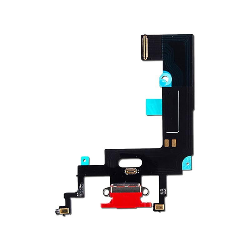 Flex for iPhone XR for charging connector with microphone Red original (used Grade A)