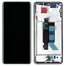 LCD screen Xiaomi Redmi Note 14 Pro 5G with touch screen with frame Midnight Black original (service pack)