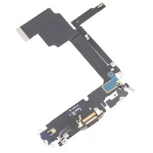 Lanksčioji jungtis skirta iPhone 15 Pro Max įkrovimo kontaktų, su mikrofonu Blue Titanium originali (used Grade A)