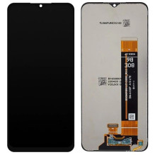 Ekranas Samsung A137 A13 2022 su lietimui jautriu stikliuku Black ORG