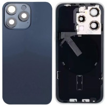 Galinis dangtelis iPhone 15 Pro Blue Titanium su NFC originalus (Pairable) (used Grade A)