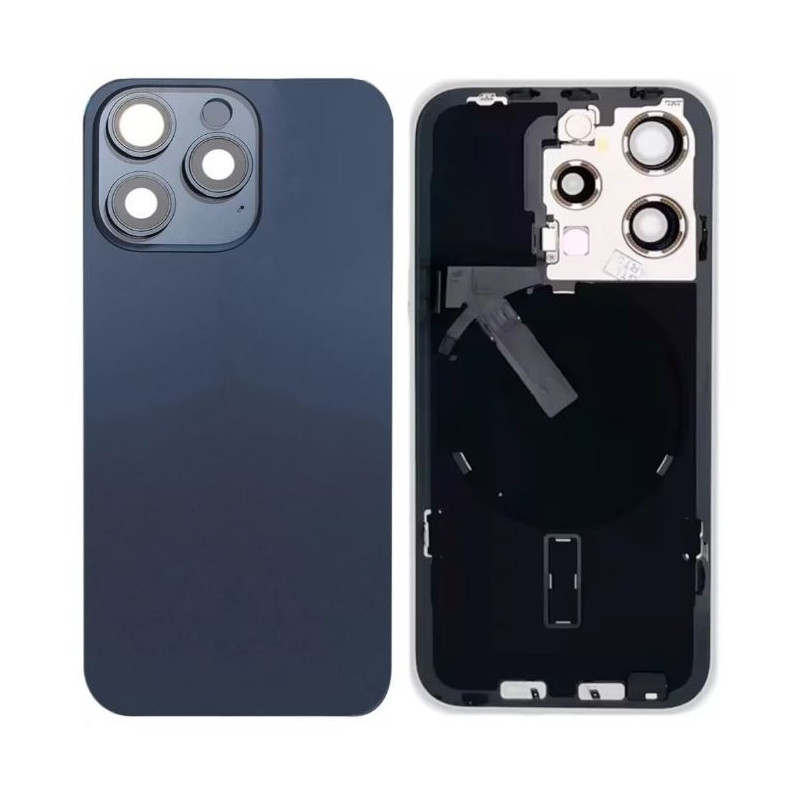 Galinis dangtelis iPhone 15 Pro Blue Titanium su NFC originalus (Pairable) (used Grade A)