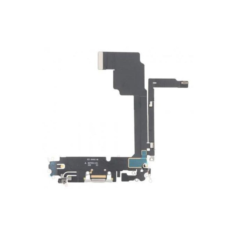 Lanksčioji jungtis skirta iPhone 15 Pro Max įkrovimo kontaktų, su mikrofonu Natural originali (used Grade A)