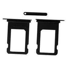 SIM card holder for iPhone 8 / SE 2020 / SE 2022 black original (used Grade A)