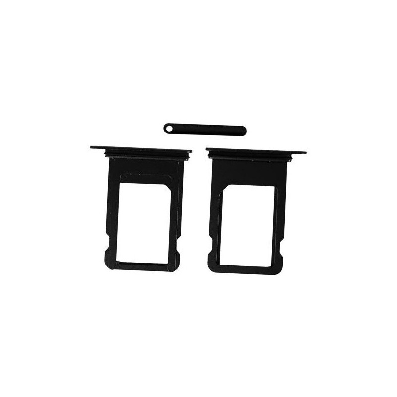 SIM card holder for iPhone 8 / SE 2020 / SE 2022 black original (used Grade A)