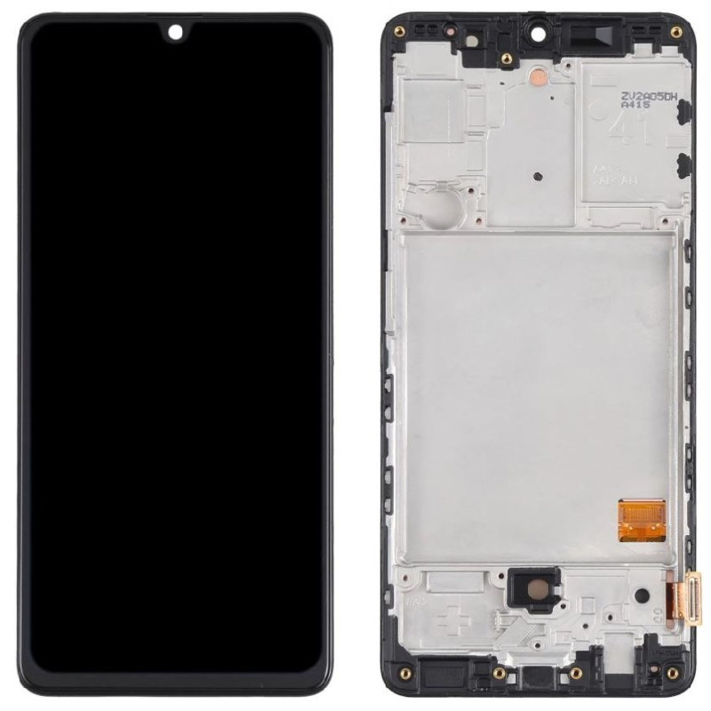 LCD screen Samsung A415 A41 2020 with touch screen and frame Black (TFT version) HQ