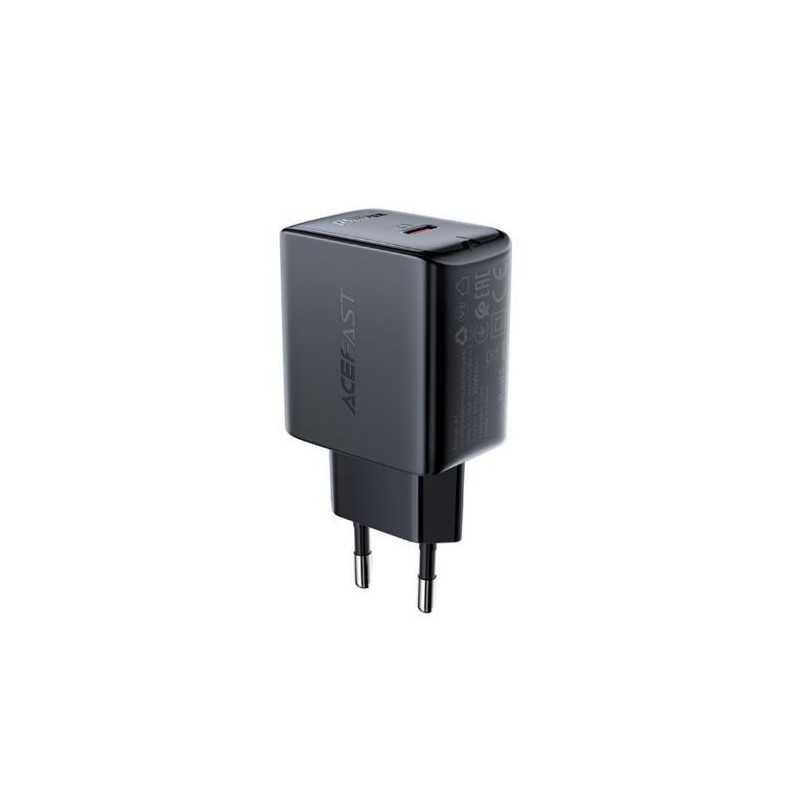 Įkroviklis ACEFAST (A1) Type-C 3A (20W) juodas
