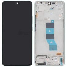 LCD screen Xiaomi Redmi Note 14 5G with touch screen with frame Lavender Purple original (service pack)