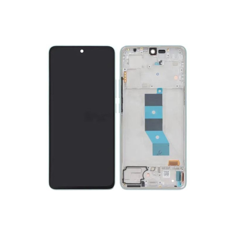 LCD screen Xiaomi Redmi Note 14 5G with touch screen with frame Lavender Purple original (service pack)