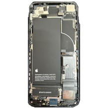 Galinis dangtelis iPhone SE 2022 Black pilnas su šleifais ir baterija originalus (used Grade B)