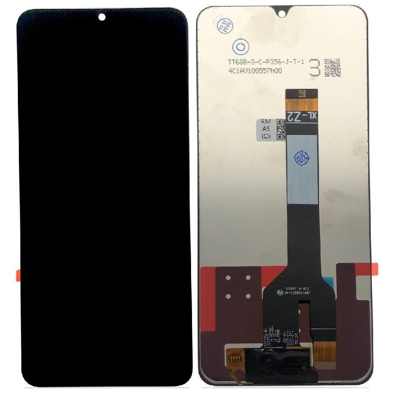 Ekranas Xiaomi Redmi A5 / Poco C71 (Long Flex) su lietimui jautriu stikliuku Black ORG