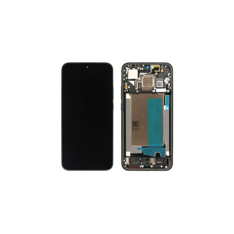 LCD screen Xiaomi Poco F7 5G with touch screen with frame Black original (service pack)