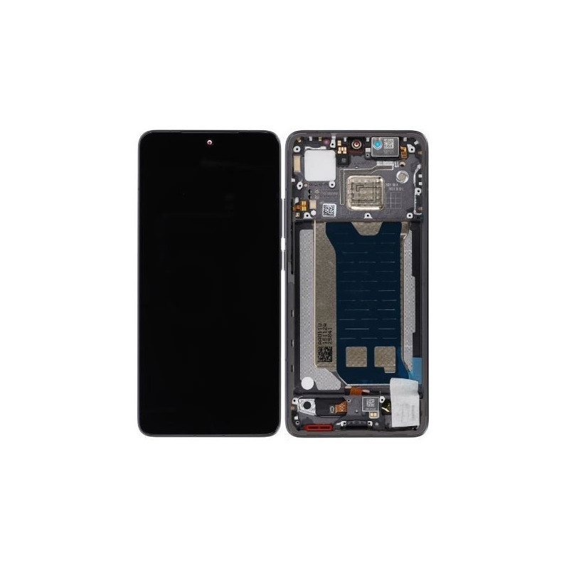 LCD screen Xiaomi Poco F7 Pro 5G with touch screen with frame Black original (service pack)
