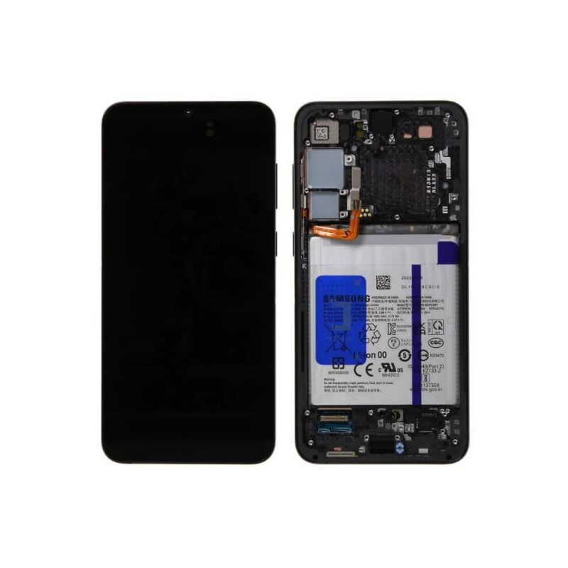 LCD screen Samsung S916 S23+ 5G with touch screen and frame Phantom Black original (used Grade B)