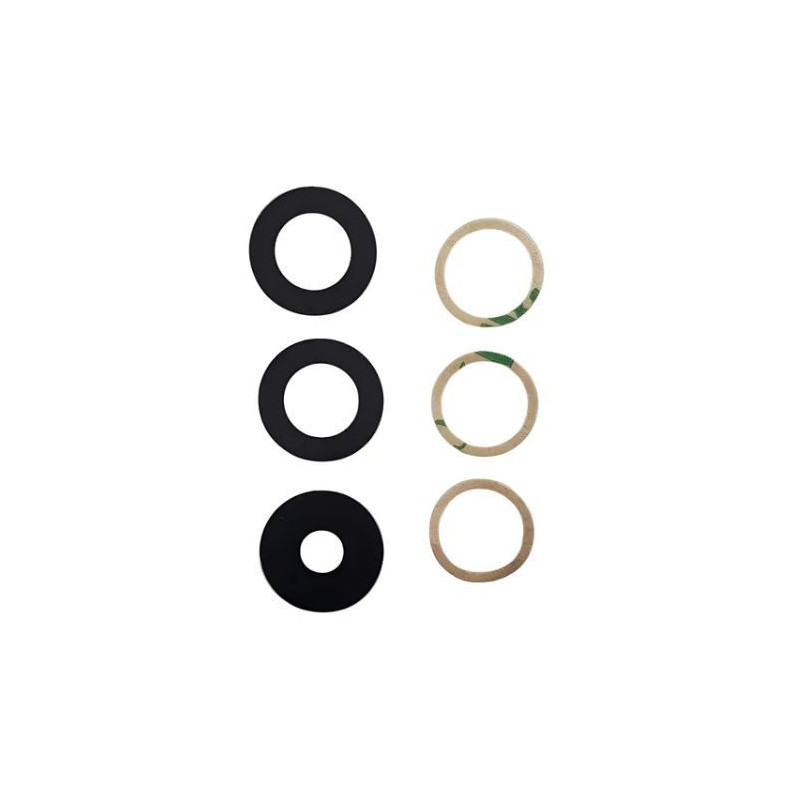 Samsung A165 A16 4G / A166 A16 5G lens for camera Black (only lens 3pcs) ORG