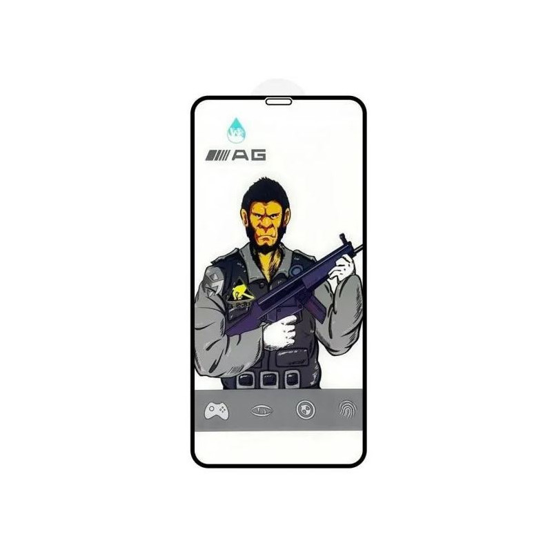 LCD apsauginis stikliukas "ESD Anti-Fingerprint Frosted" Samsung S901 S22 / S911 S23 juodas be įpakavimo