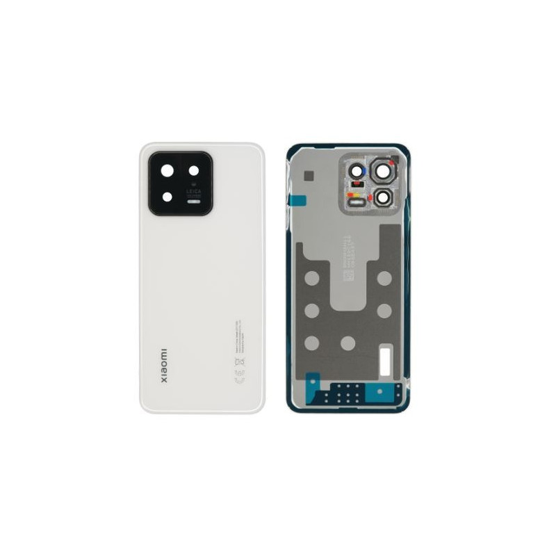Back cover for Xiaomi 13 White original (service pack)