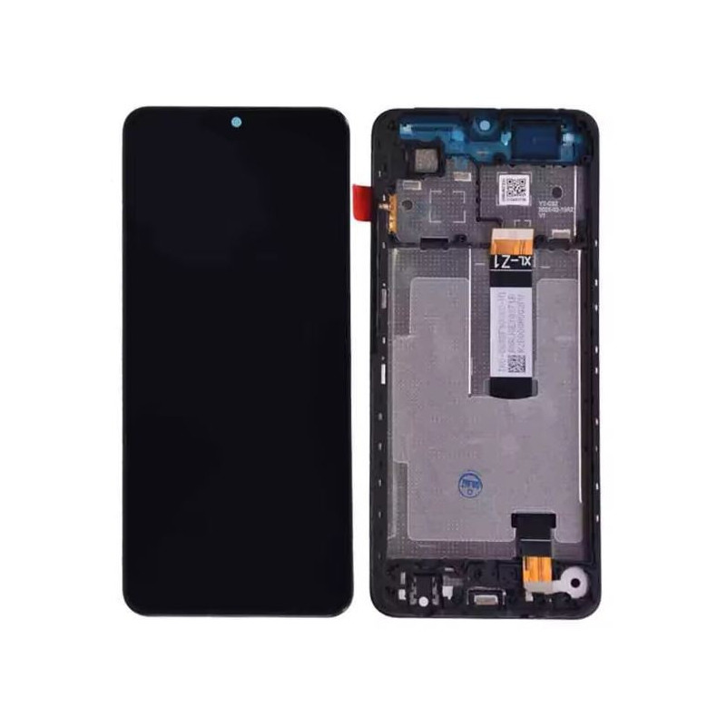 LCD screen Xiaomi Redmi A5 (Long Flex) with touch screen with frame Black original (service pack)