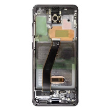 LCD screen Samsung G981F / G980F S20 with touch screen and frame Cosmic Grey original (used Grade B)