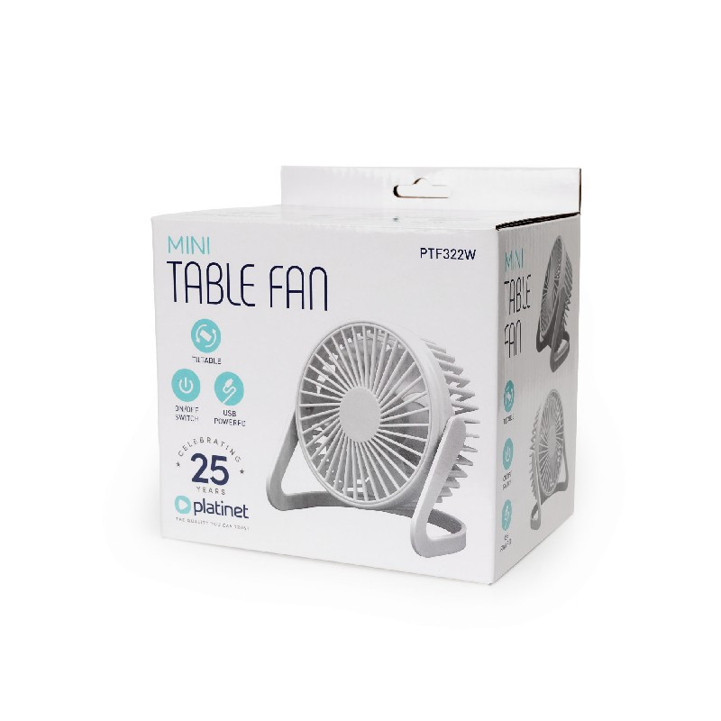 PLATINET STANDING FAN (15cm x 15cm x 12cm) white
