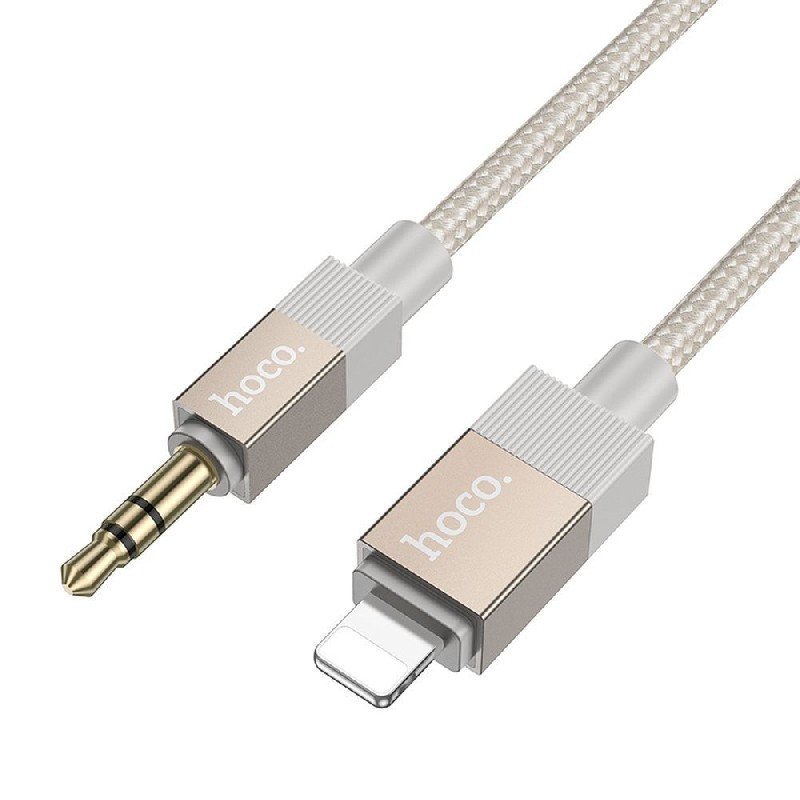 Audio adapteris HOCO (UPA32A) lightning į 3,5mm(p) auksinis (1M)