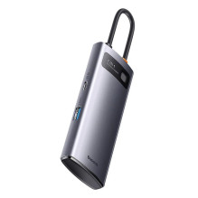 4in1 šakotuvas „Baseus Metal Gleam“ serija, USB-C į 4x USB 3.0