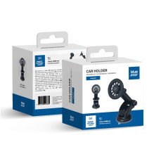 Automobilinis universalus telefono laikiklis Blue Star (Long Arm 18 - 23cm) MagSafe juodas