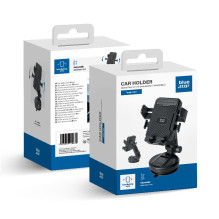 Universal car phone holder Blue Star (Tough Lock) black