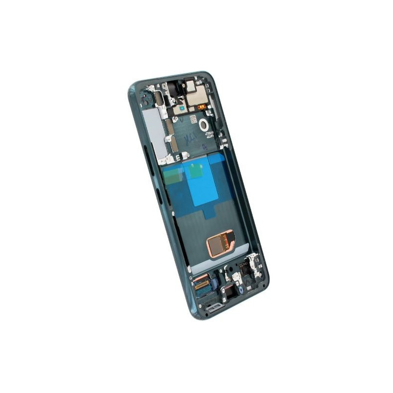 LCD screen Samsung S901 S22 5G with touch screen and frame Green original (used Grade A, without buttons)