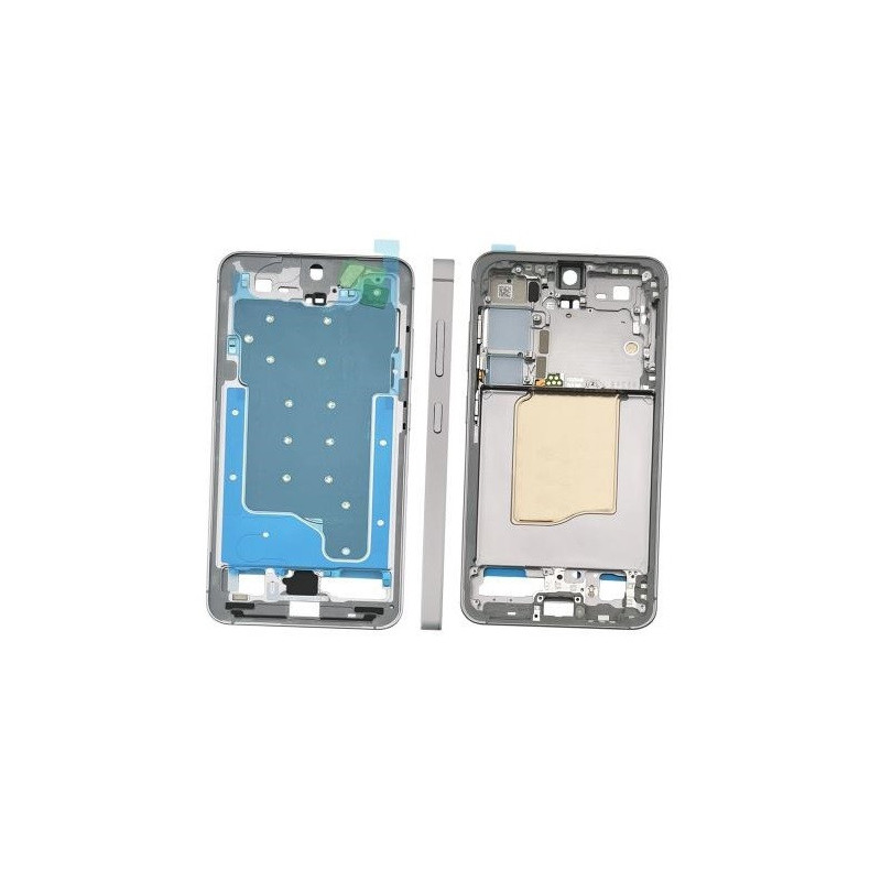 Ekranas Samsung S931 S25 su lietimui jautriu stikliuku ir rėmeliu Silver Shadow originalus (used Grade C)