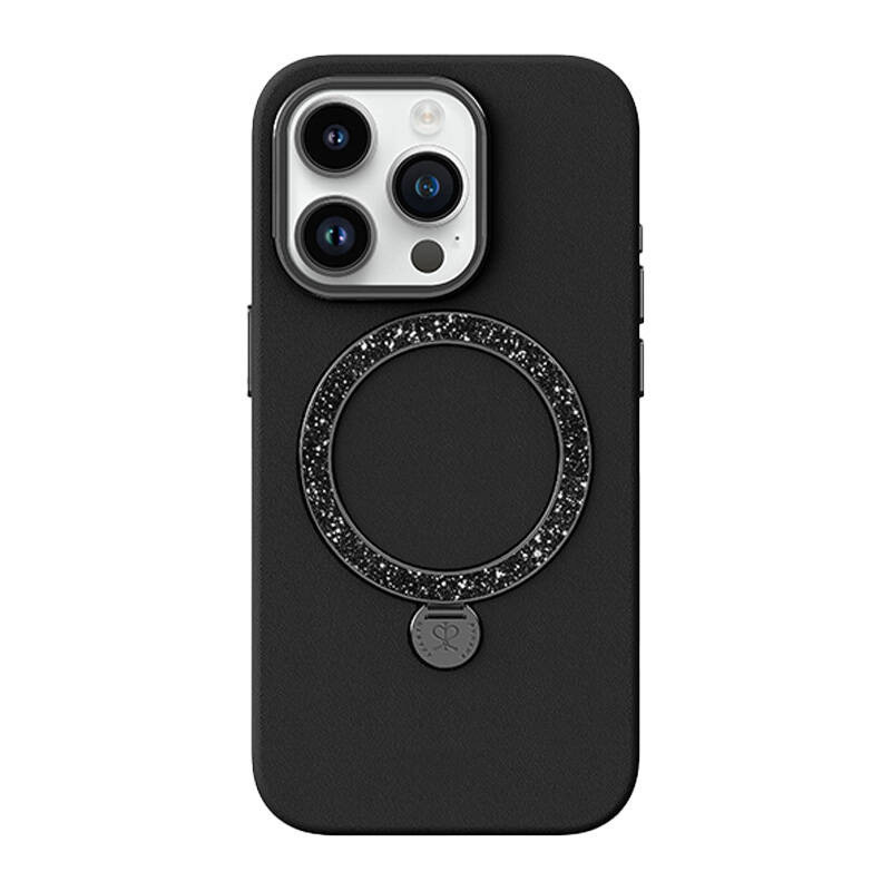„Joyroom PN-15L2“ dėklas „Dancing Circle“, skirtas „iPhone 15 Pro“ (juodas)