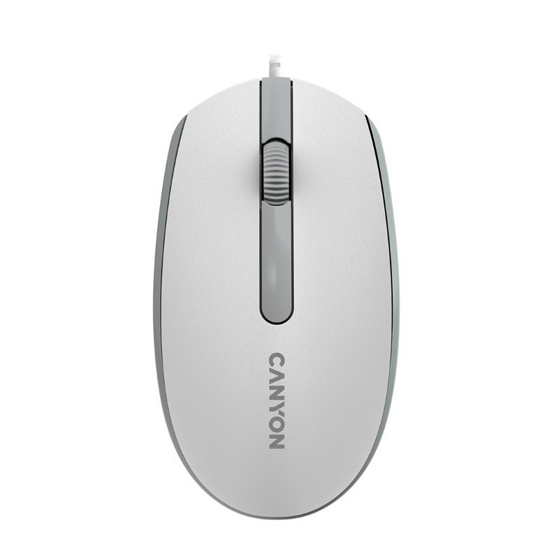Pelė CANYON M-10 (CNE-CMS10WG) laidinė, baltos spalvos