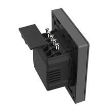 Išmanusis WiFi sieninis jungiklis SONOFF M5-3C-80 (3 kanalų, rėmui, grafito spalvos)